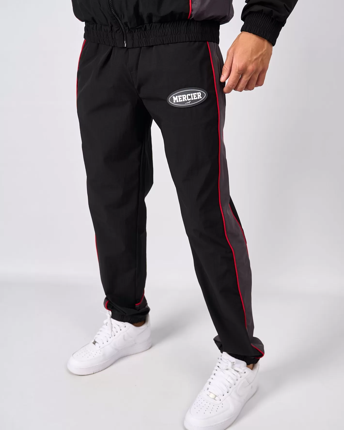 Homme Mercier Survêtements | Coupe-vent Et Cargaisons<Black Grey Maison Racer Track Pants