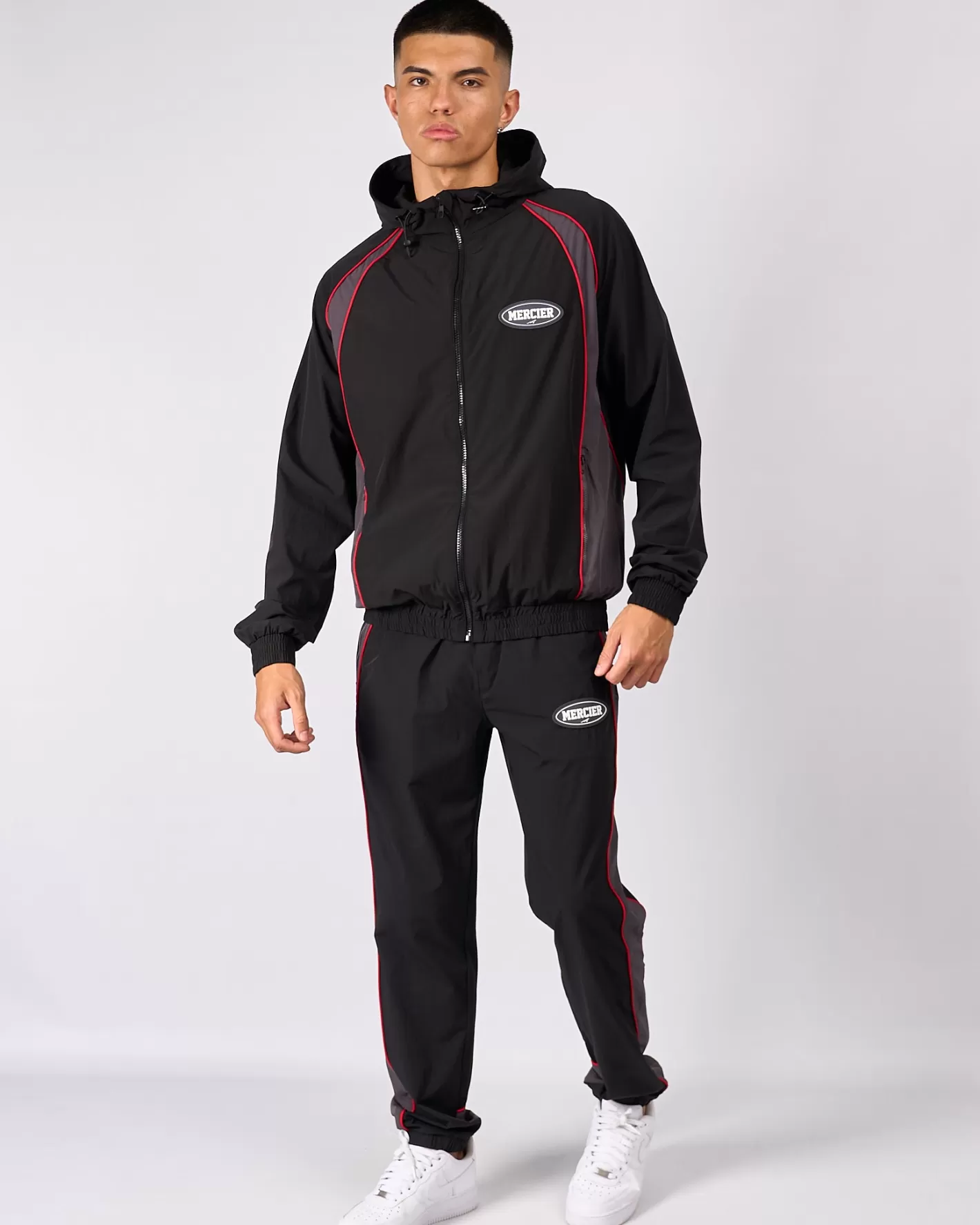 Homme Mercier Survêtements | Coupe-vent Et Cargaisons<Black Grey Maison Racer Track Top
