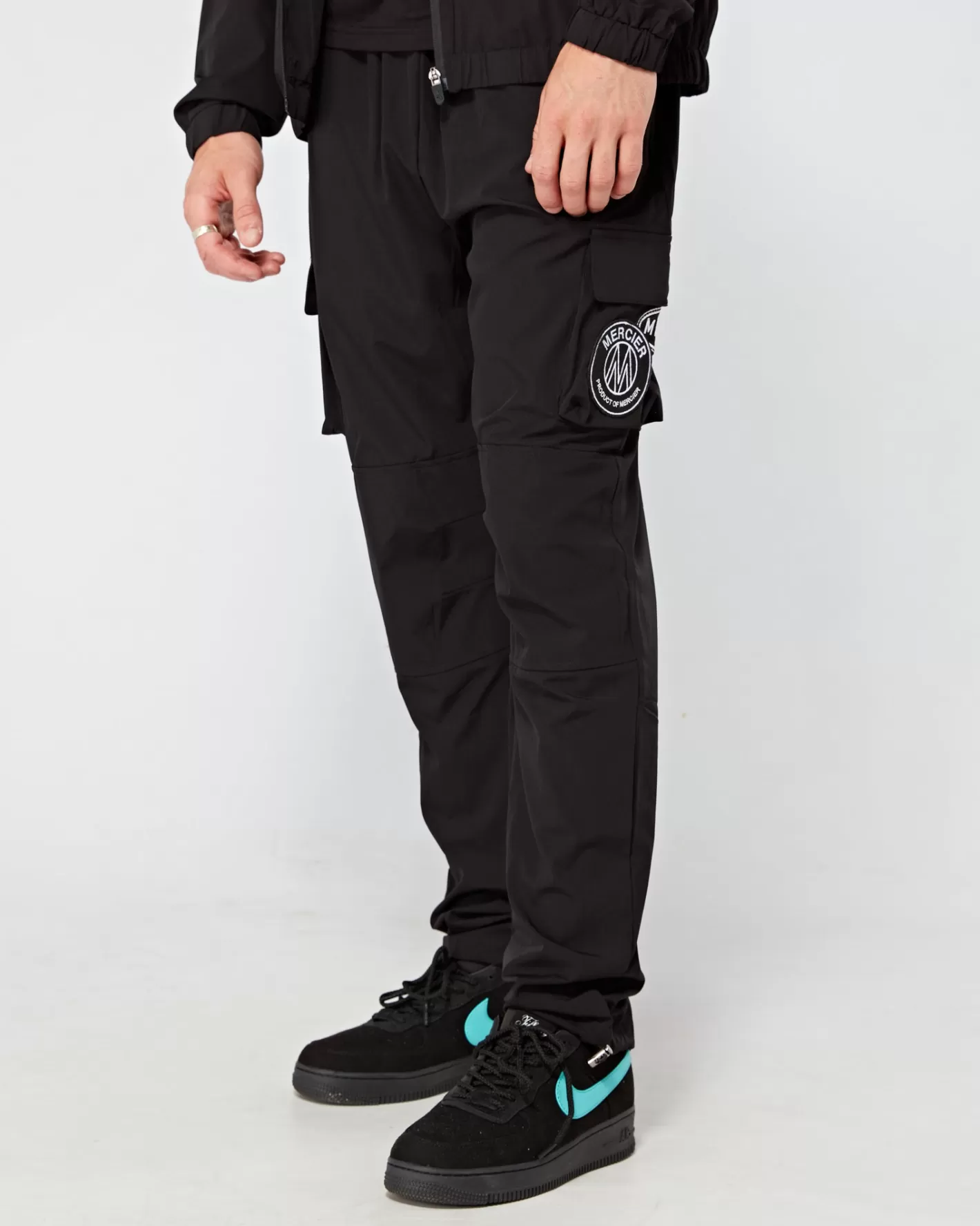 Homme Mercier Coupe-vent Et Cargaisons<Black Mono Cargos