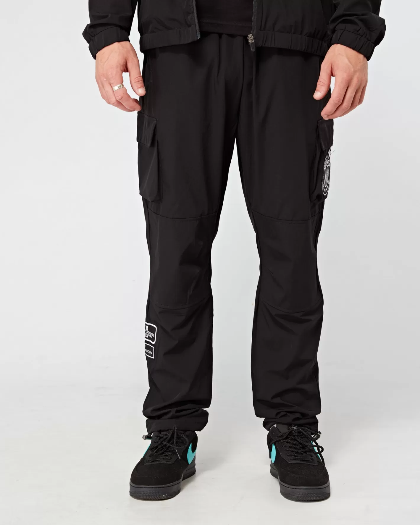 Homme Mercier Coupe-vent Et Cargaisons<Black Mono Cargos