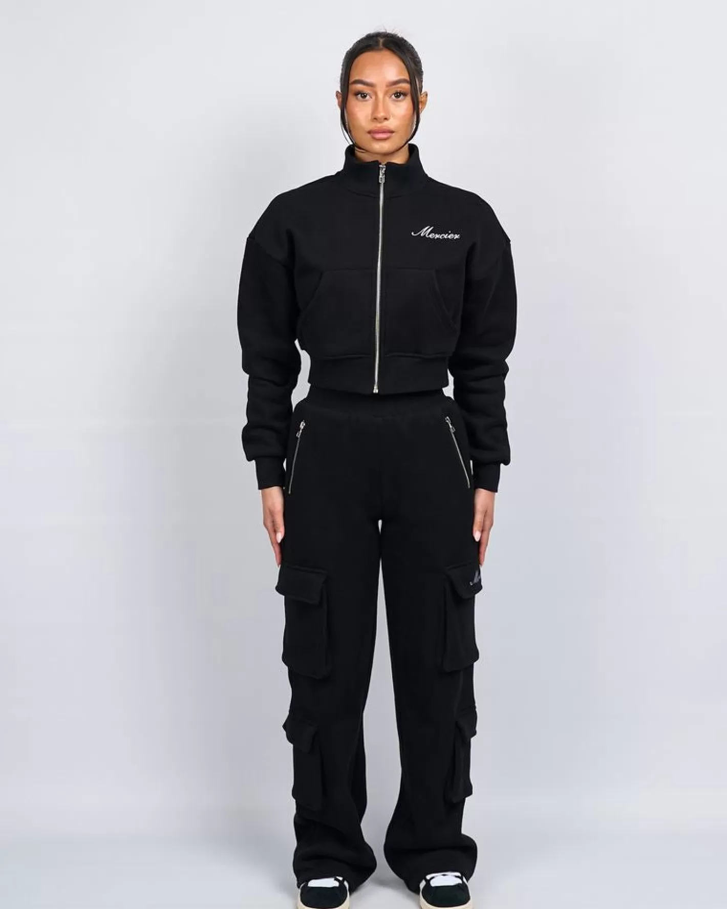 Femme Mercier Survêtements Pour Femmes<Blouson de survêtement en jersey Signature noir pour femme