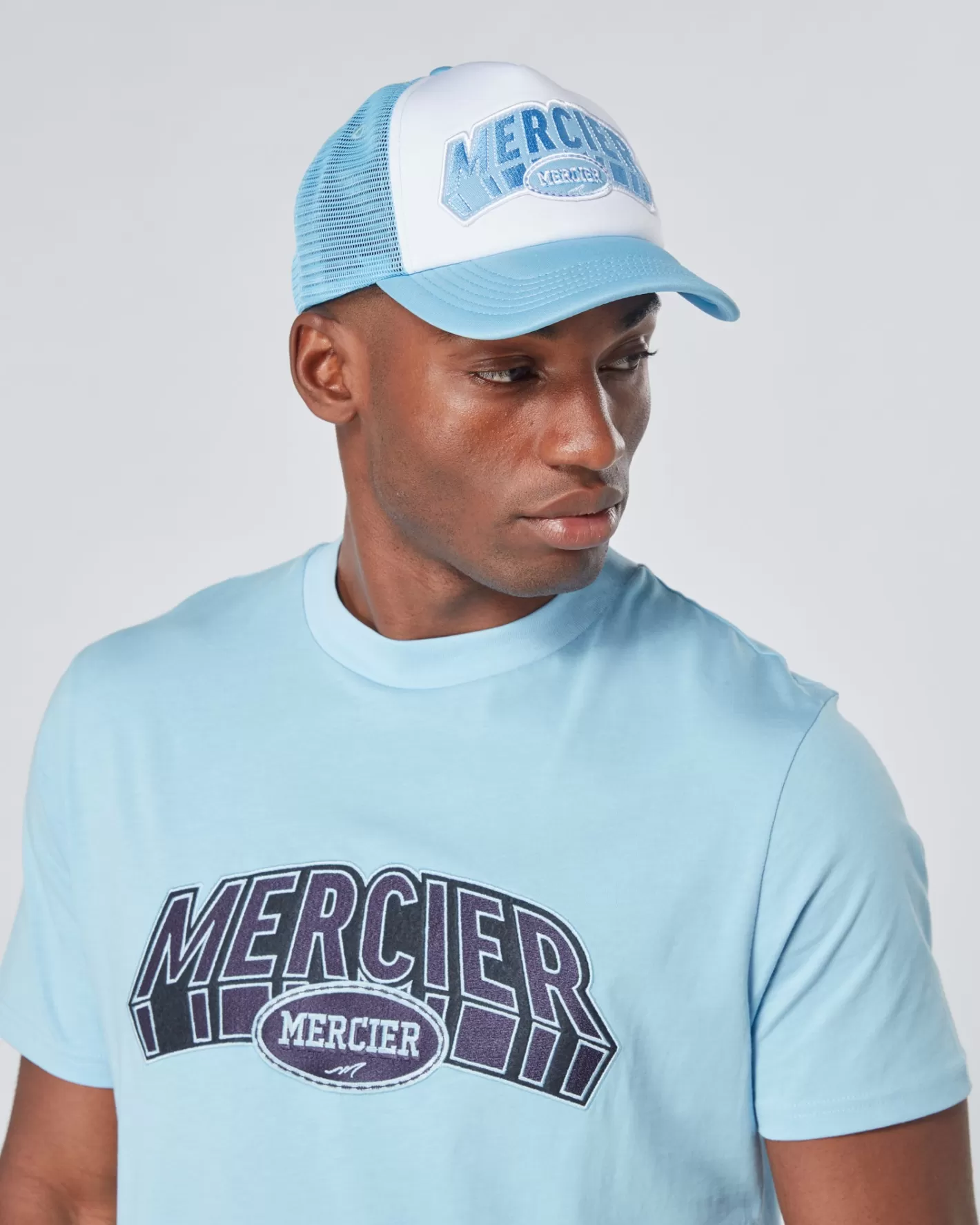 Homme Mercier Accessoires | Couvre-chef<Camionneur de mousse Cour blanc ciel