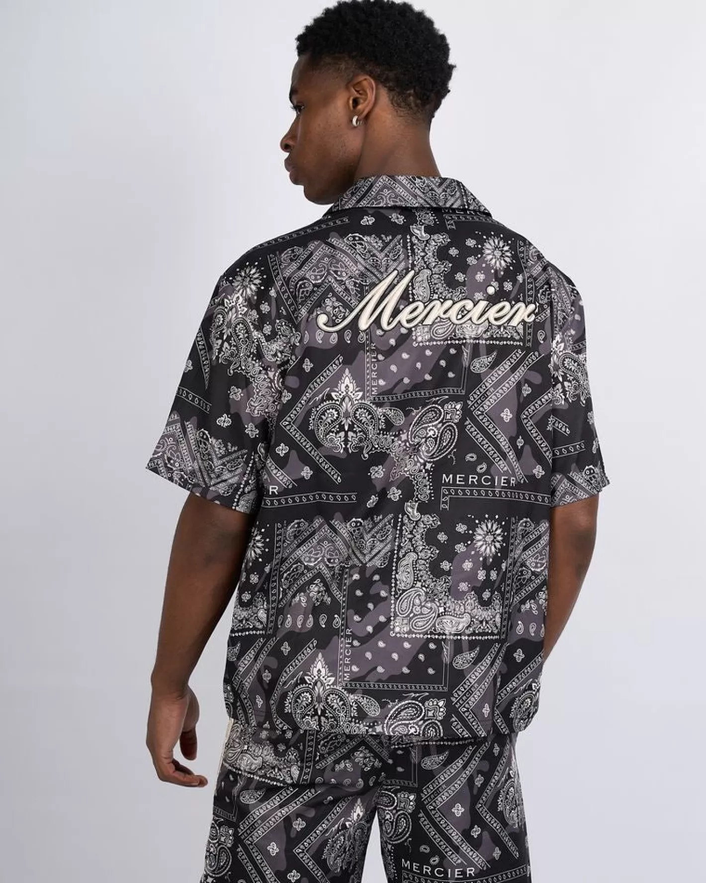 Homme Mercier Ensembles D'été | T-shirts<Chemise noire Paisley Resort