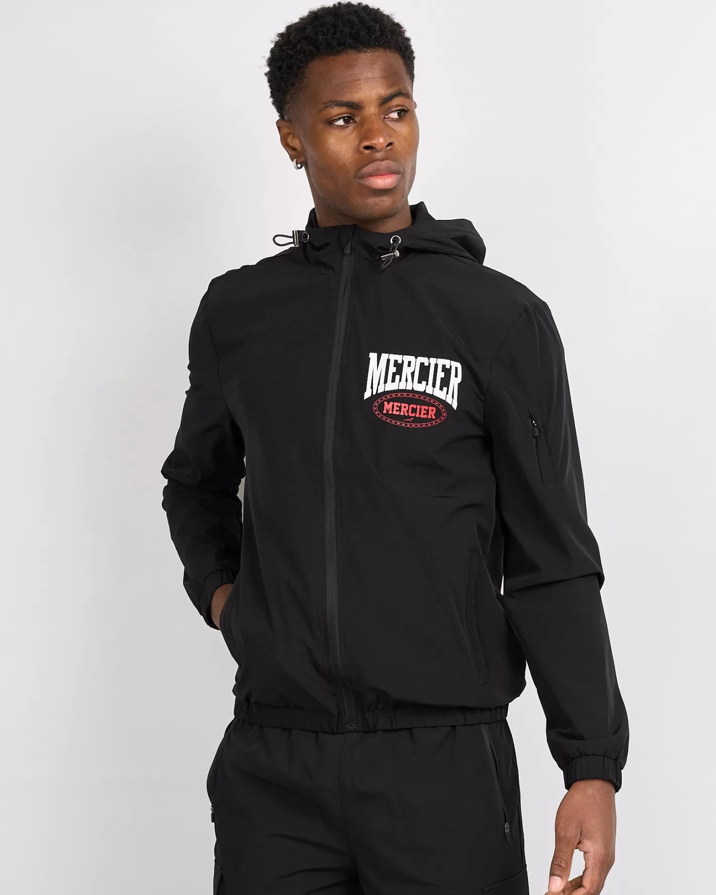 Homme Mercier Coupe-vent Et Cargaisons<Coupe-vent noir Santa Monica