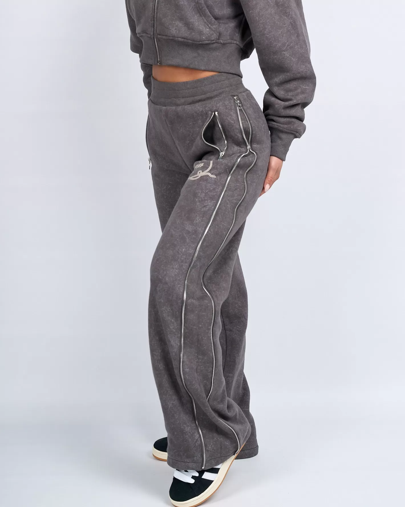 Femme Mercier Pantalons De Jogging/leggings Pour Femmes | Survêtements Pour Femmes<Femmes Gris Round Up Jogging à Jambe Droite
