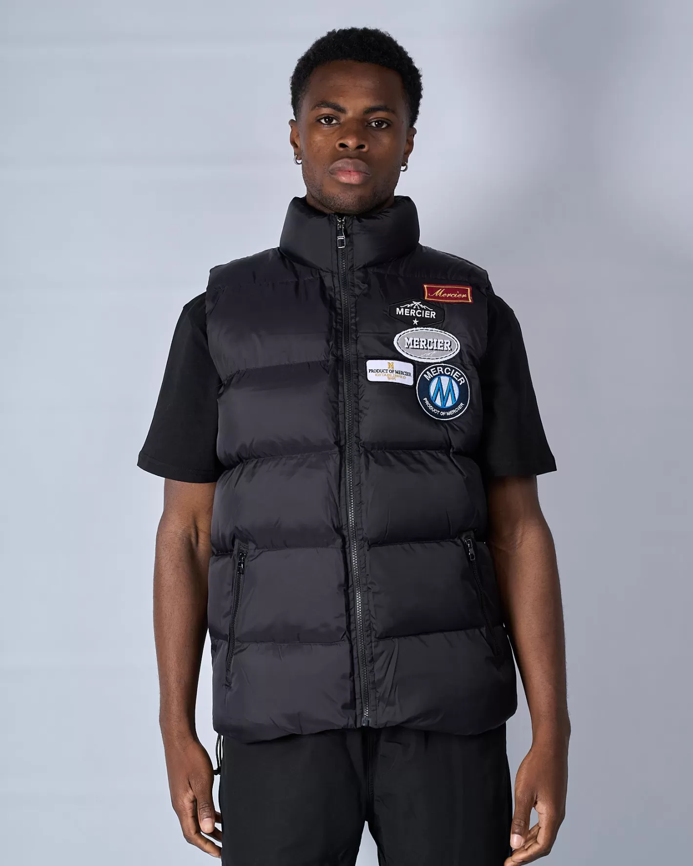 Homme Mercier Vestes<Gilet ET Badge Noir