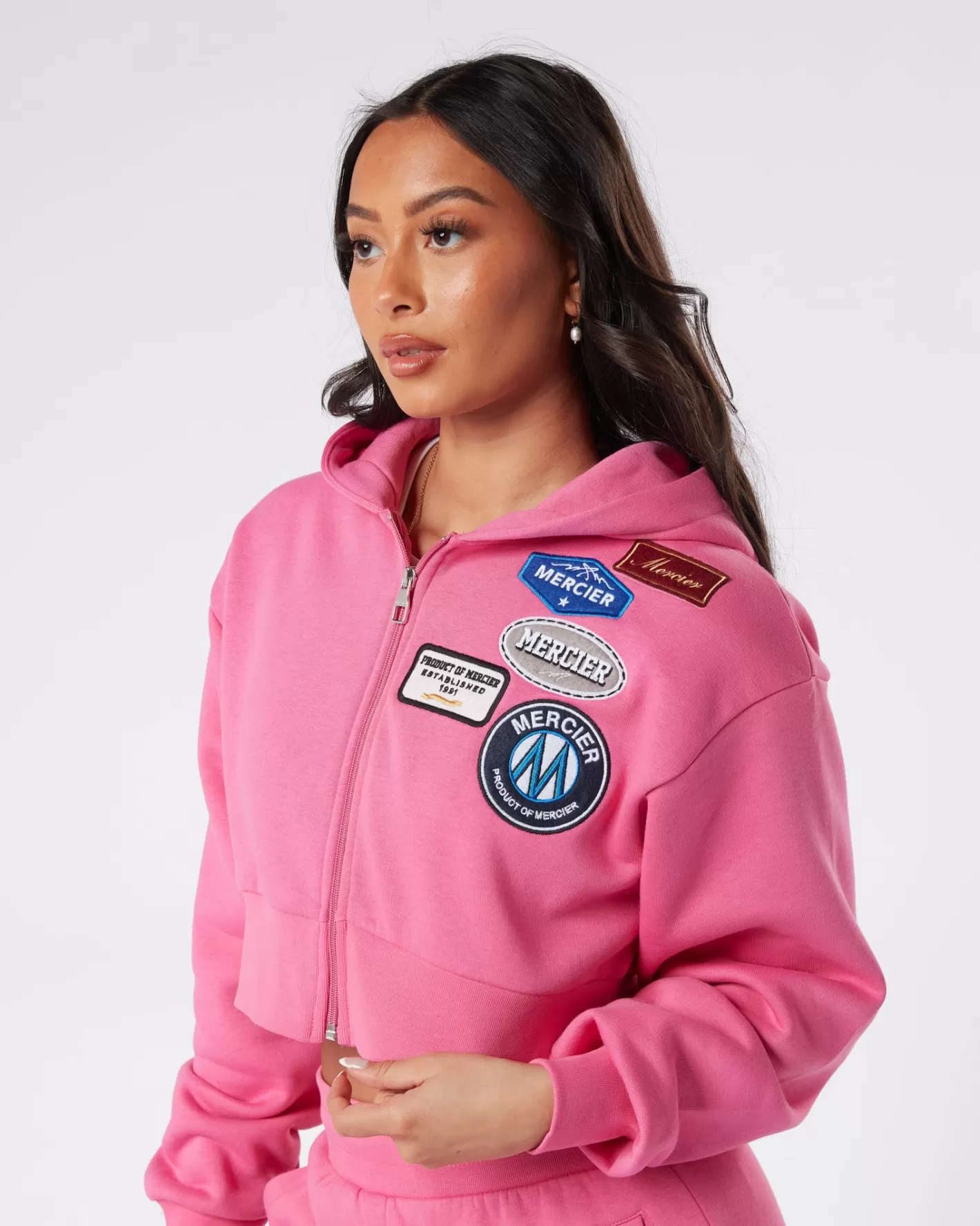 Femme Mercier Outlet Femmes | Hoodies Des Femmes<Haut court zippé Strawberry Moon OG Badge pour femme