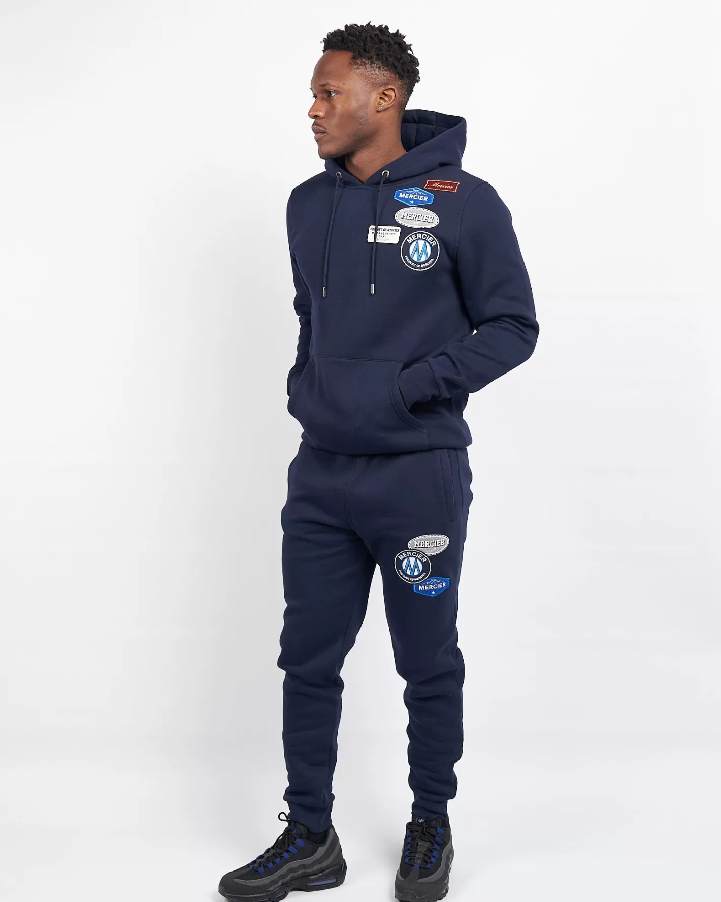 Homme Mercier Joggeurs | Survêtements<Jogging à écusson et bleu marine