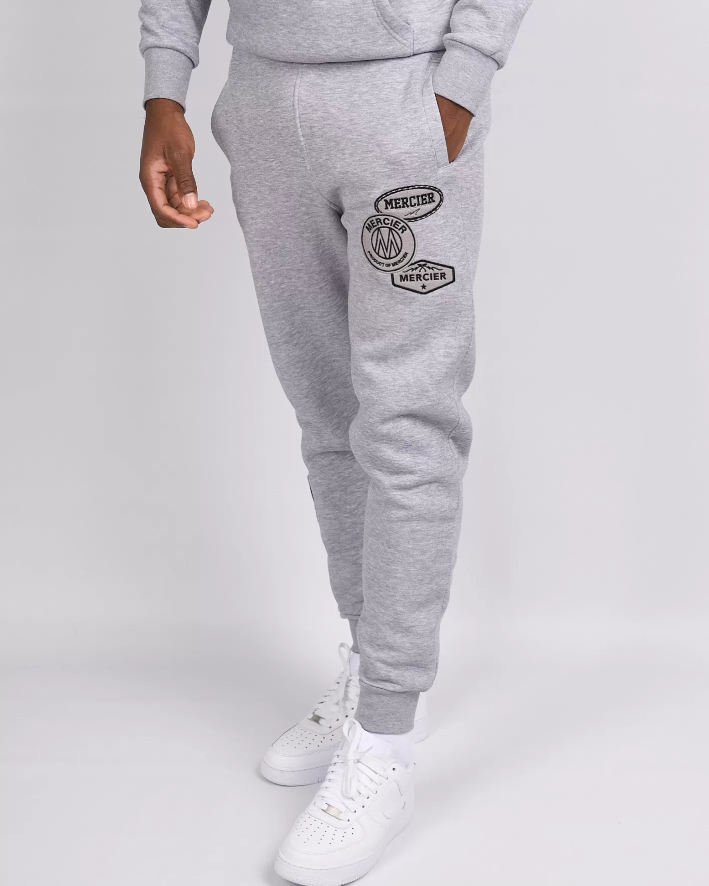 Homme Mercier Joggeurs | Survêtements<Jogging gris chiné mélangé OG