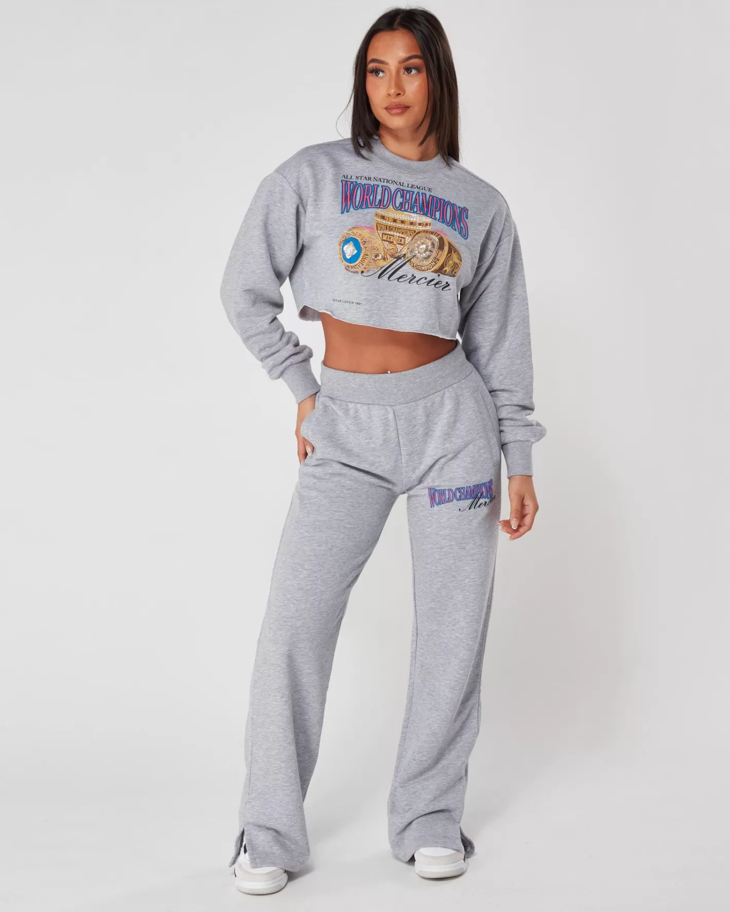 Femme Mercier Outlet Femmes<Jogging Gris Marl Champions Pour Femmes