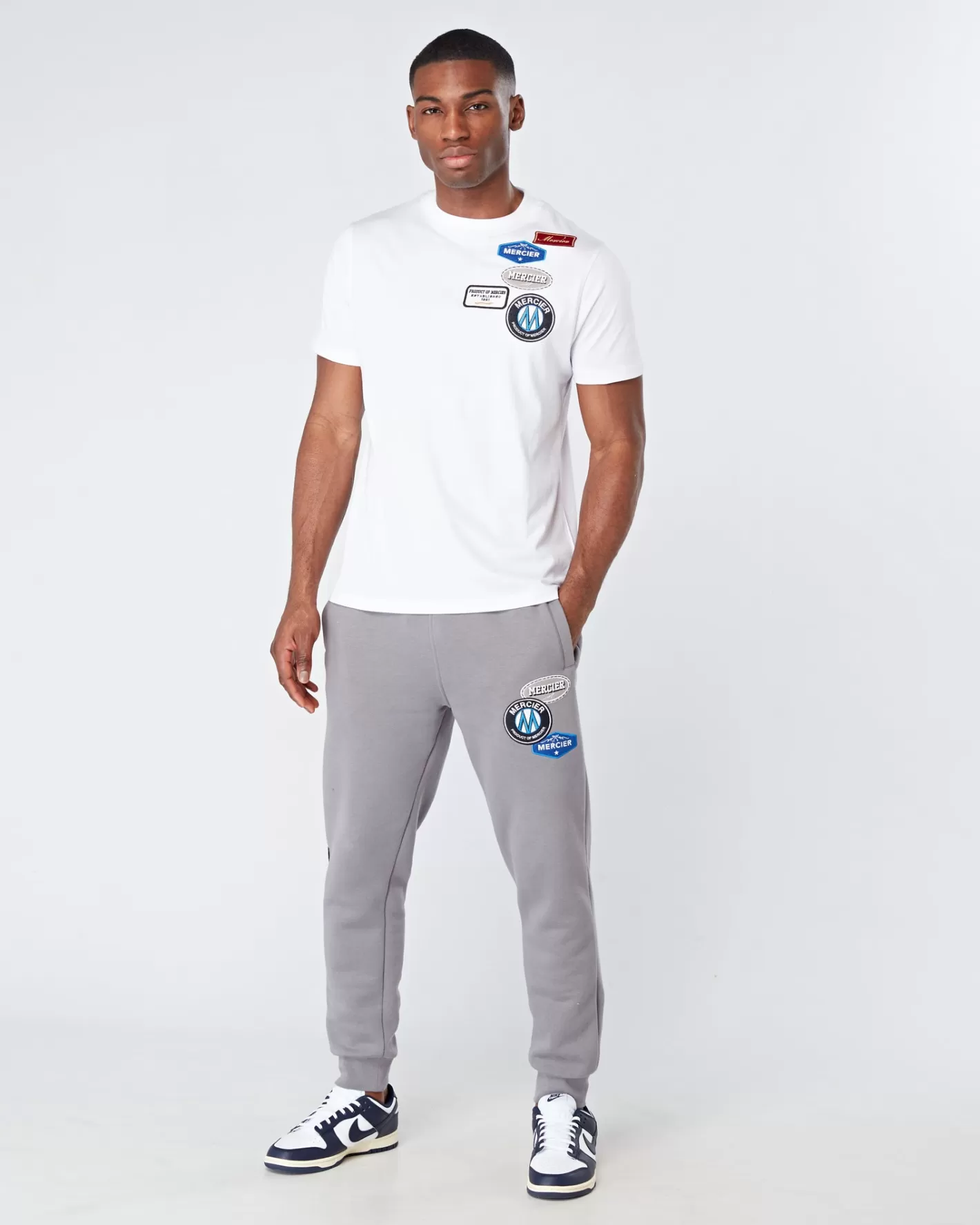 Homme Mercier Ensembles D'été | T-shirts< blanc ET Insigne Tsirt