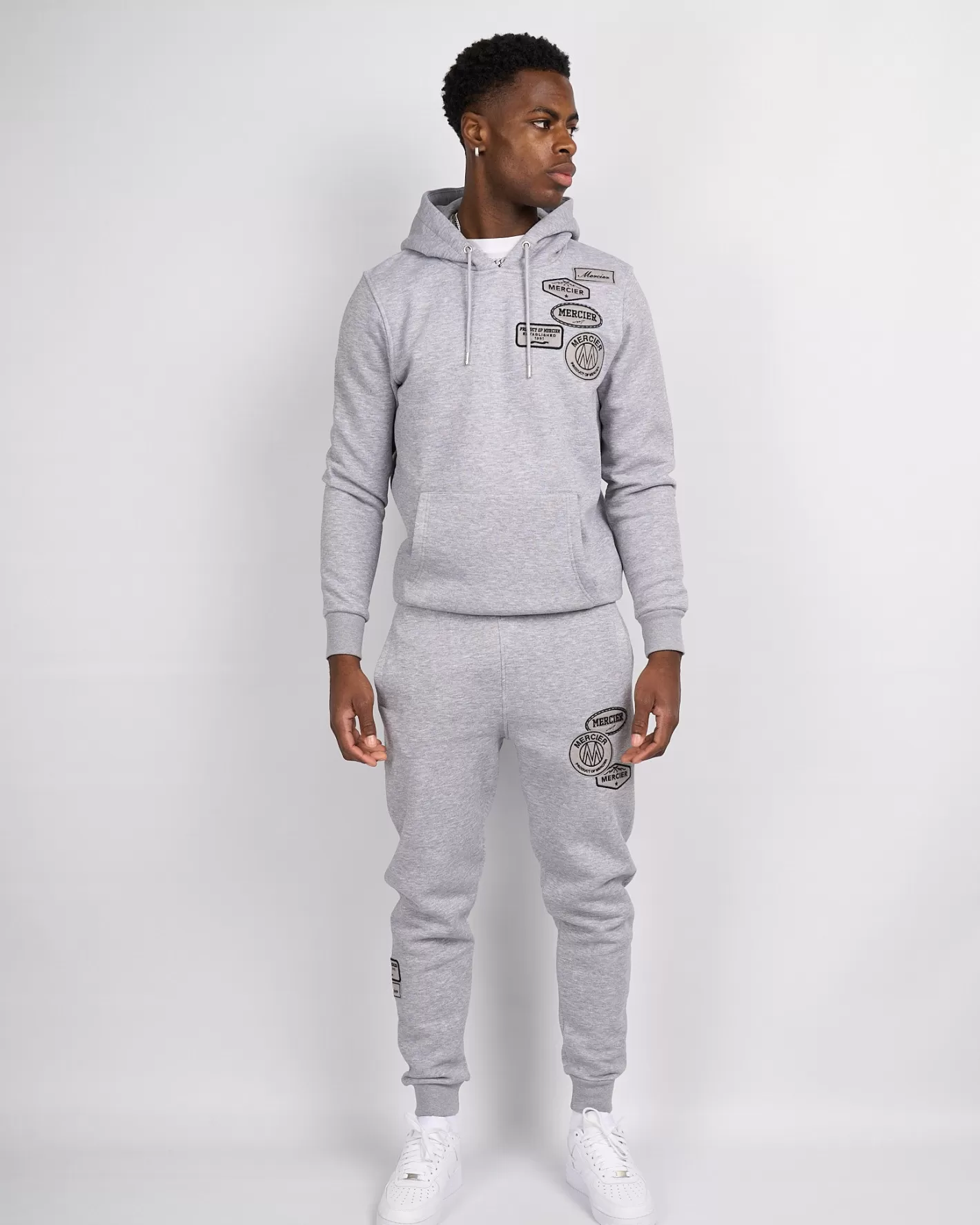 Homme Mercier Hauts De Survêtement/sweats À Capuche | Survêtements<Mélange gris chiné