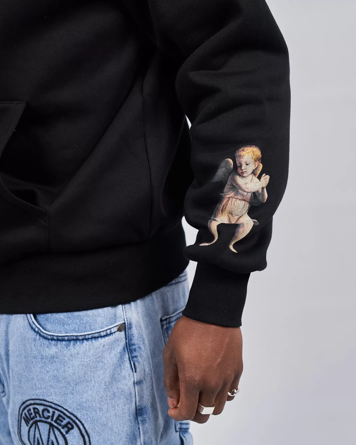 Homme Mercier Hauts De Survêtement/sweats À Capuche<Noir Angelo Product Of Zip Sweats à capuche