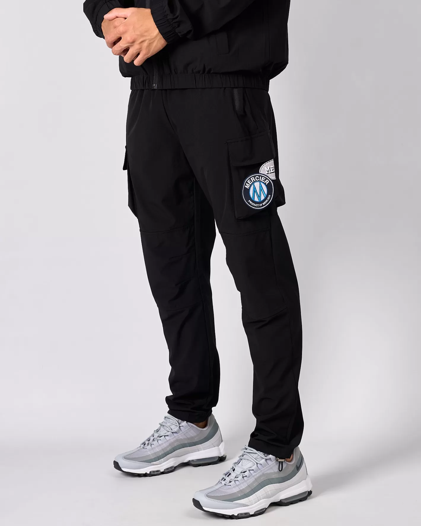 Homme Mercier Coupe-vent Et Cargaisons<Noir ET Badge Cargos