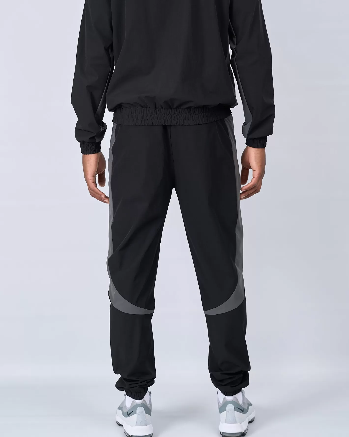 Homme Mercier Coupe-vent Et Cargaisons<Pantalon noir charcoal à insigne contrasté