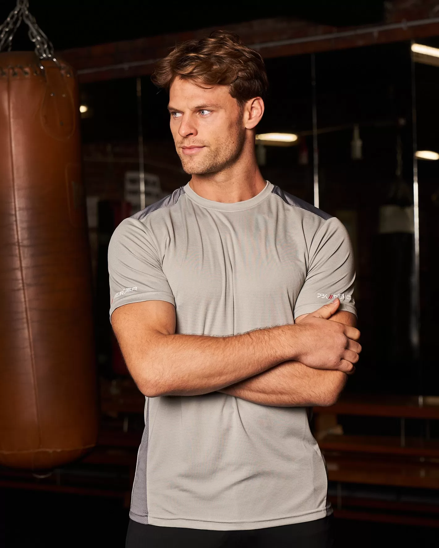 Homme Mercier Pbk//mercier<PBK// Performance Tshirt Grey
