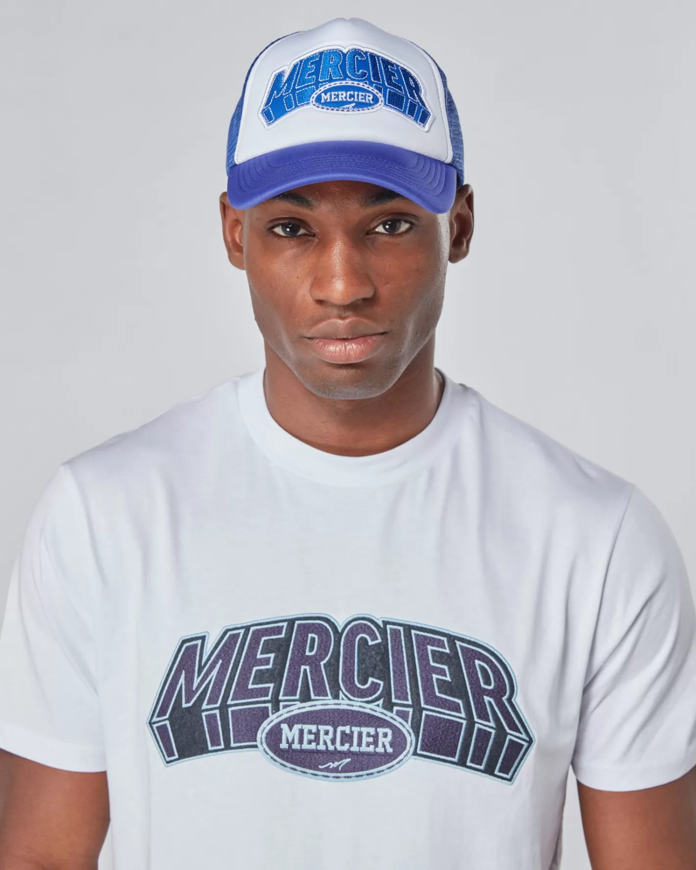 Homme Mercier Accessoires | Couvre-chef<Purple White Court Foam Trucker