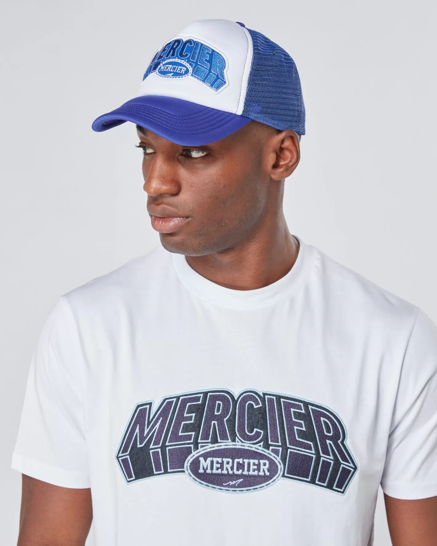 Homme Mercier Accessoires | Couvre-chef<Purple White Court Foam Trucker