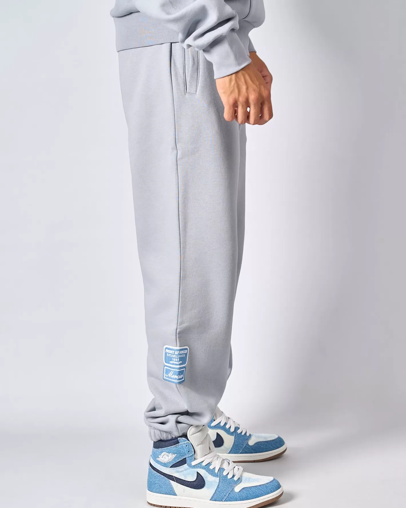 Homme Mercier Joggeurs | Survêtements<Smoke Grey Denim OG Badge Joggers