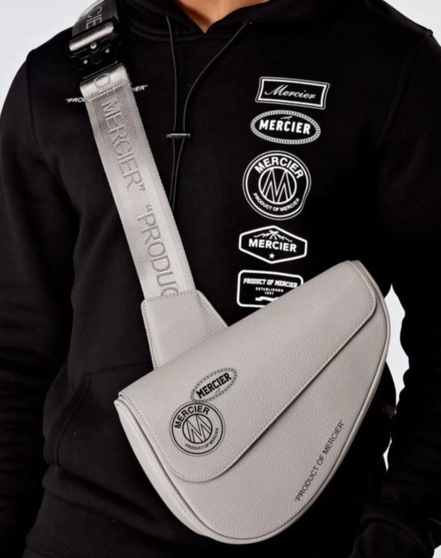 Homme Mercier Accessoires<Steel Grey Saddle Bag