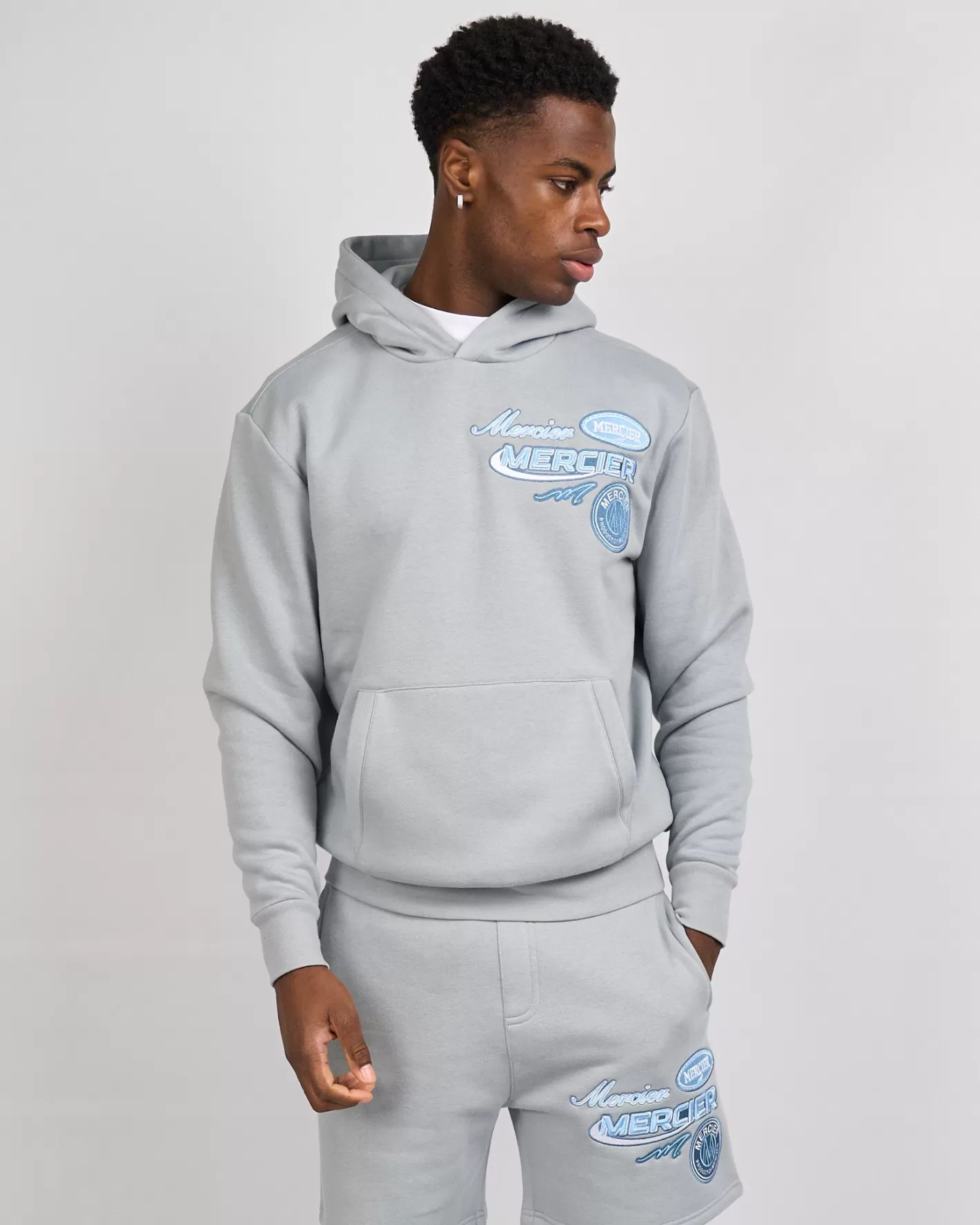 Homme Mercier Hauts De Survêtement/sweats À Capuche<Sweat à capuche bleu fumée Racer