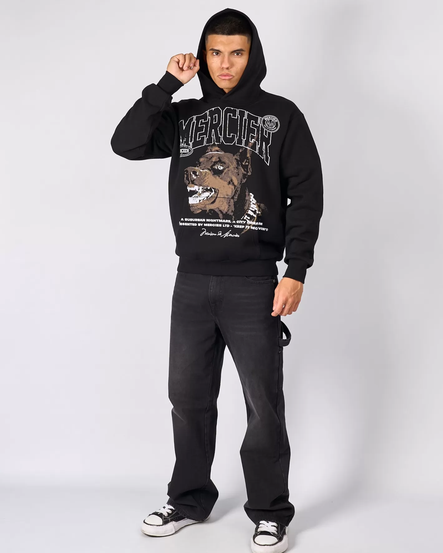 Homme Mercier Hauts De Survêtement/sweats À Capuche<Sweat à capuche noir Defender