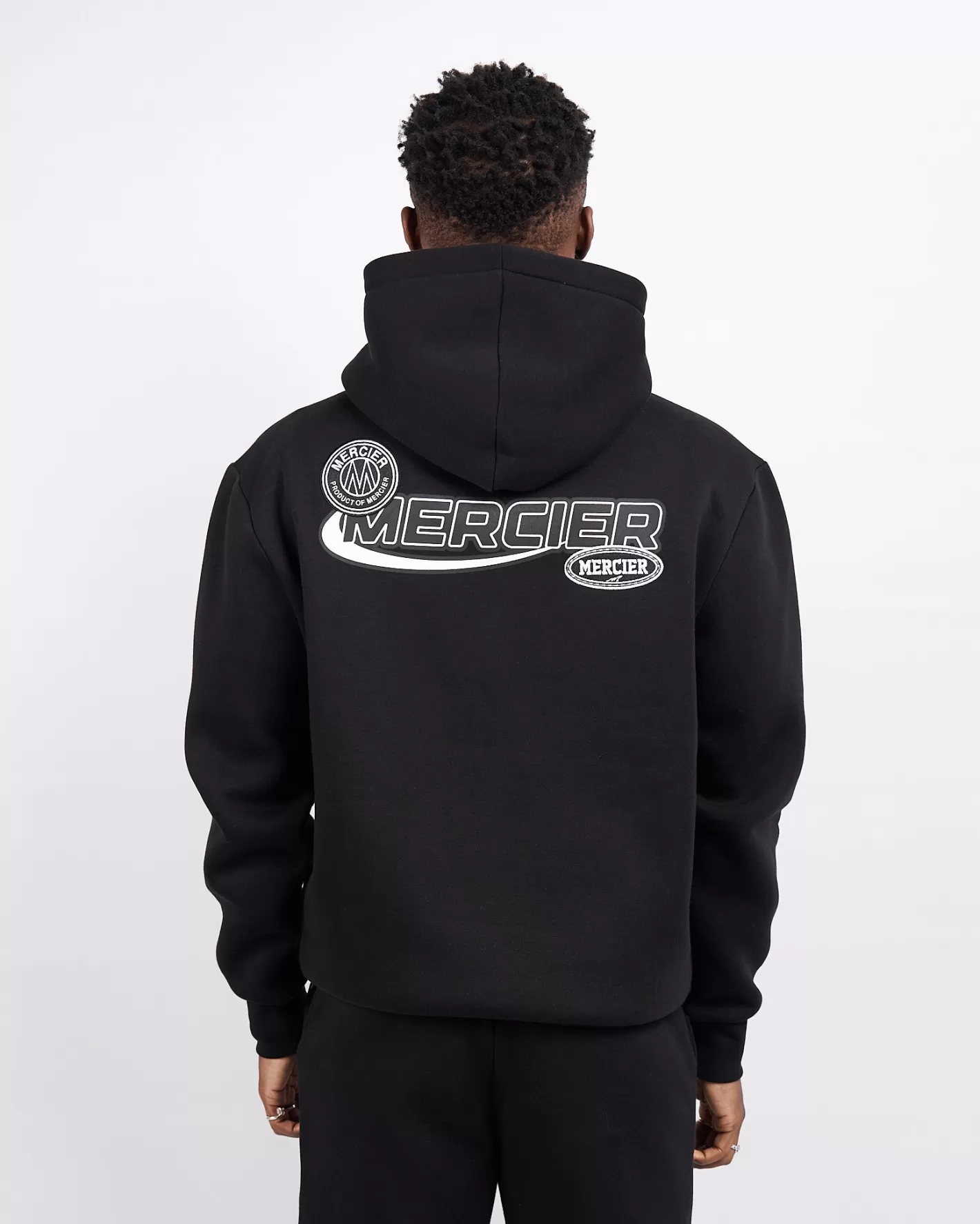 Homme Mercier Hauts De Survêtement/sweats À Capuche | Survêtements<Sweat à capuche noir Racer Badge