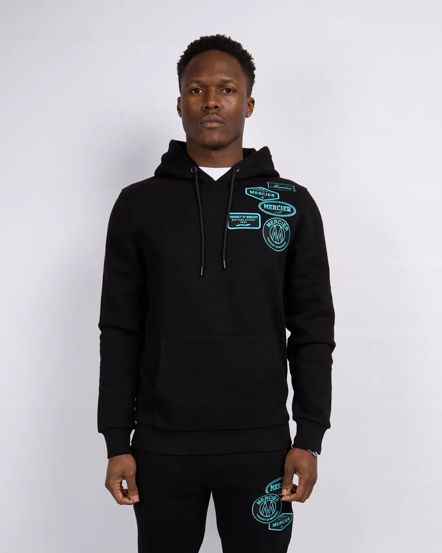 Homme Mercier Hauts De Survêtement/sweats À Capuche | Survêtements<Sweat à capuche noir Tiffany AND Badge