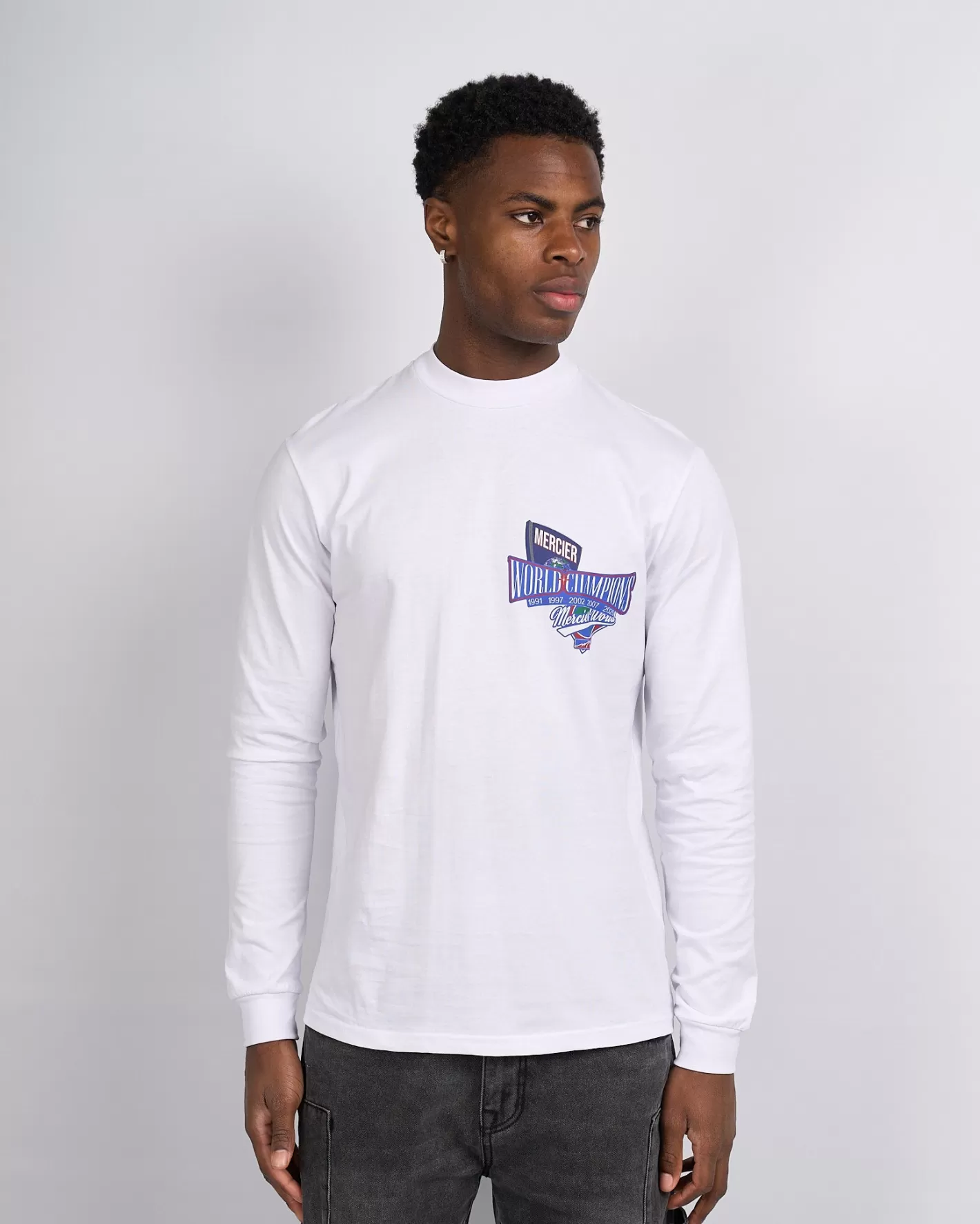 Homme Mercier T-shirts<T-shirt à manches longues blanc The Series