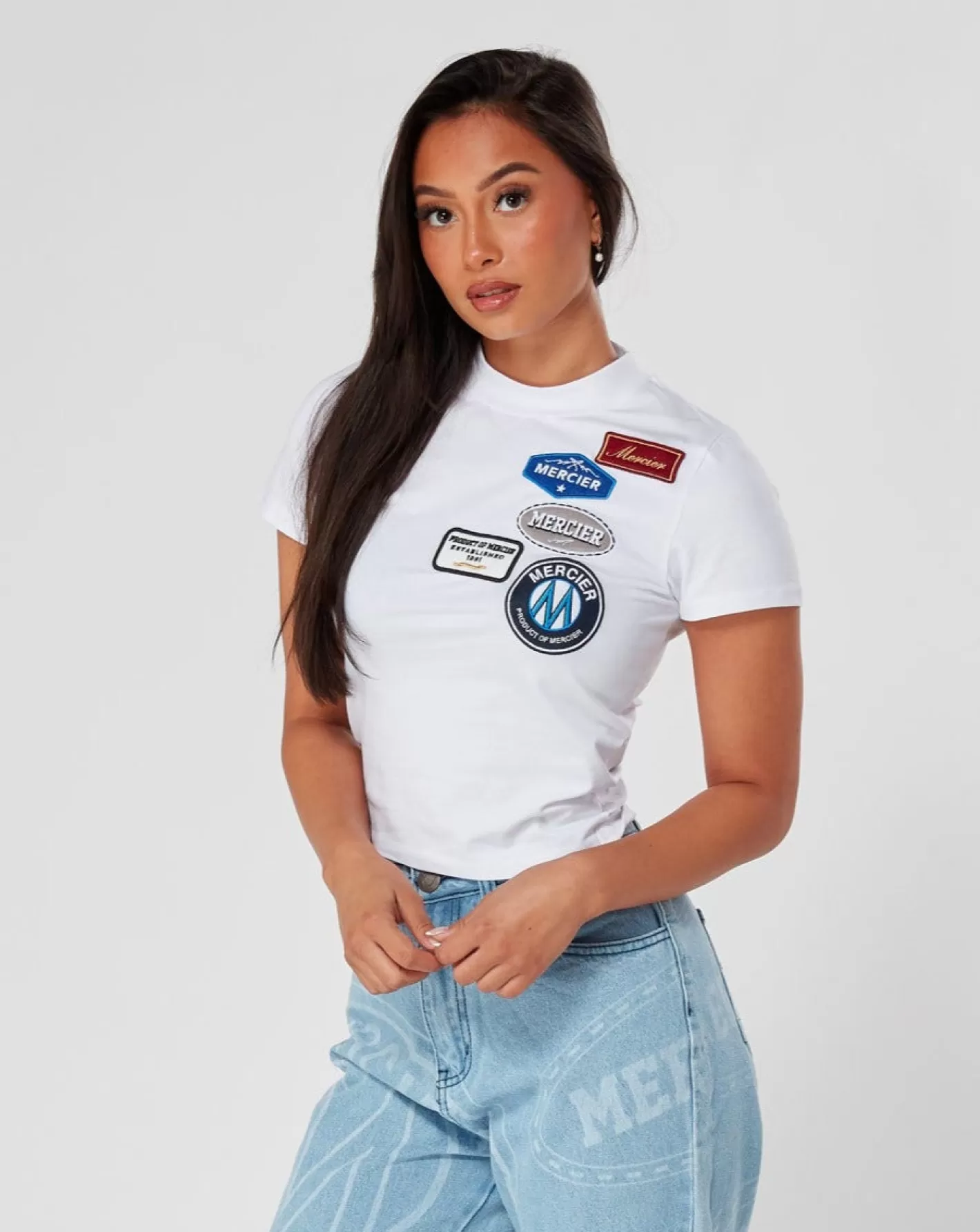 Femme Mercier Hauts Pour Femmes 23<Tshirt Ajusté OG Badge Blanc Pour Femmes