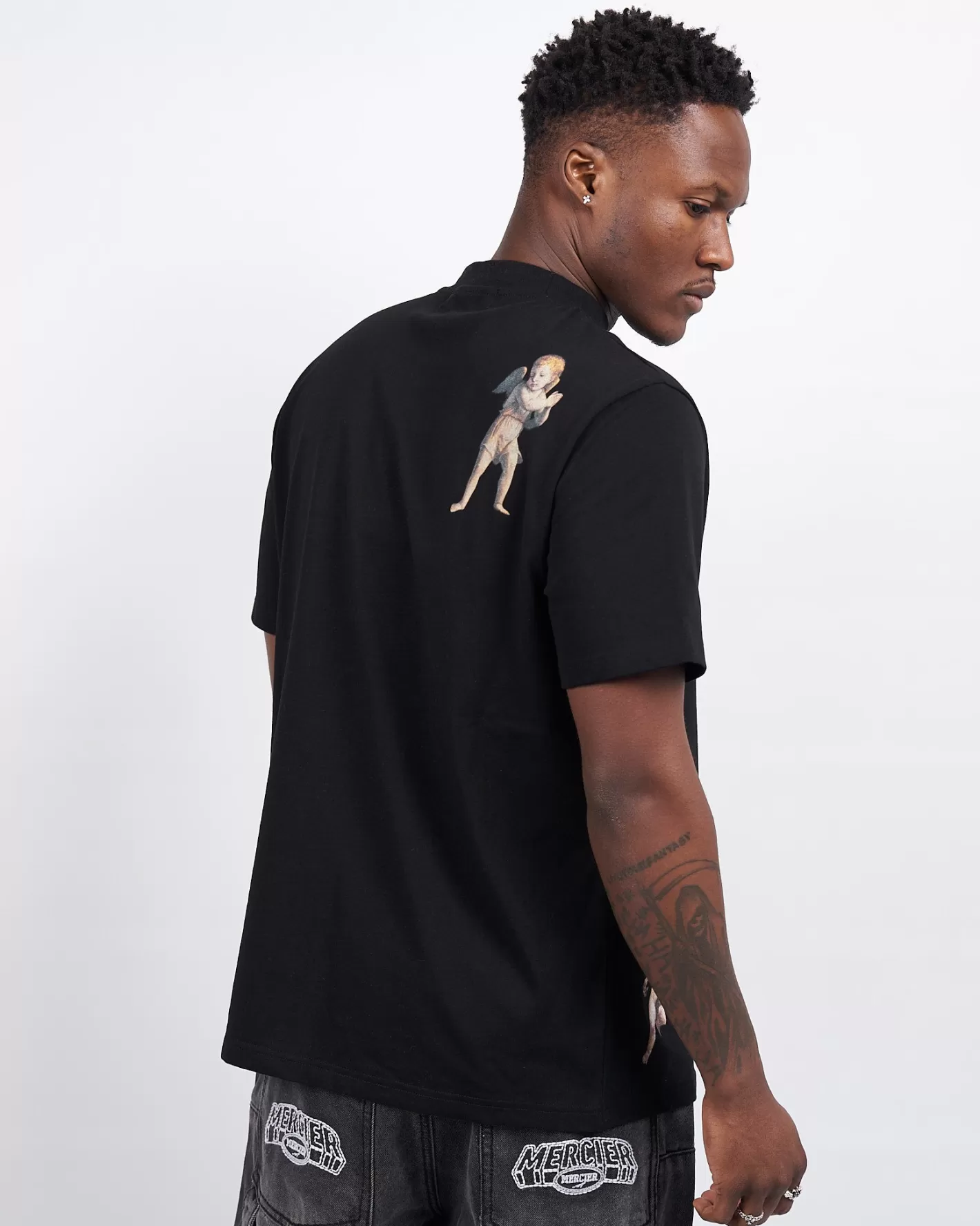 Homme Mercier T-shirts<Tshirt noir Angelo Relaxed