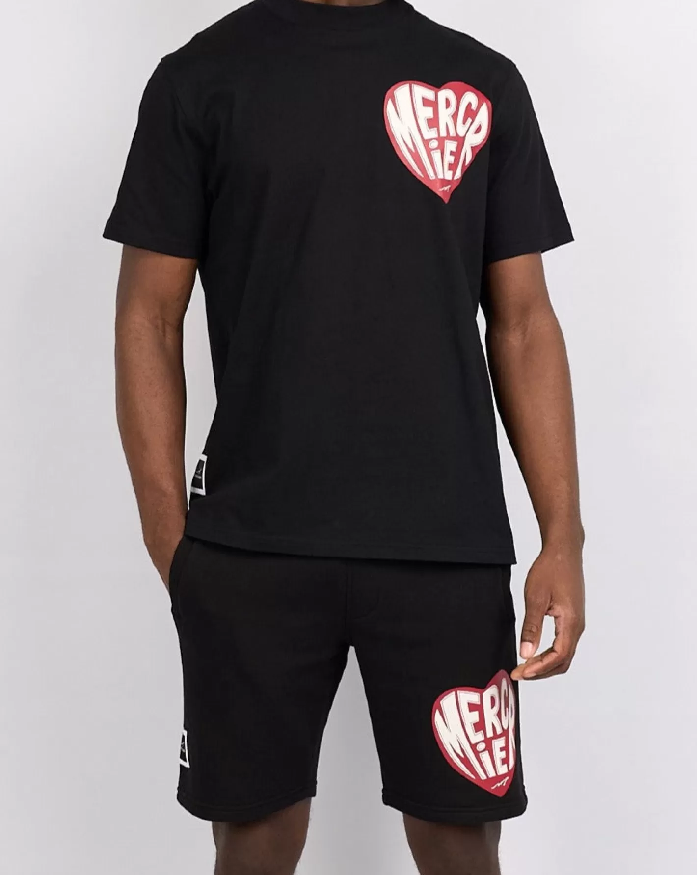 Homme Mercier Ensembles D'été | T-shirts<Tshirt noir Heart