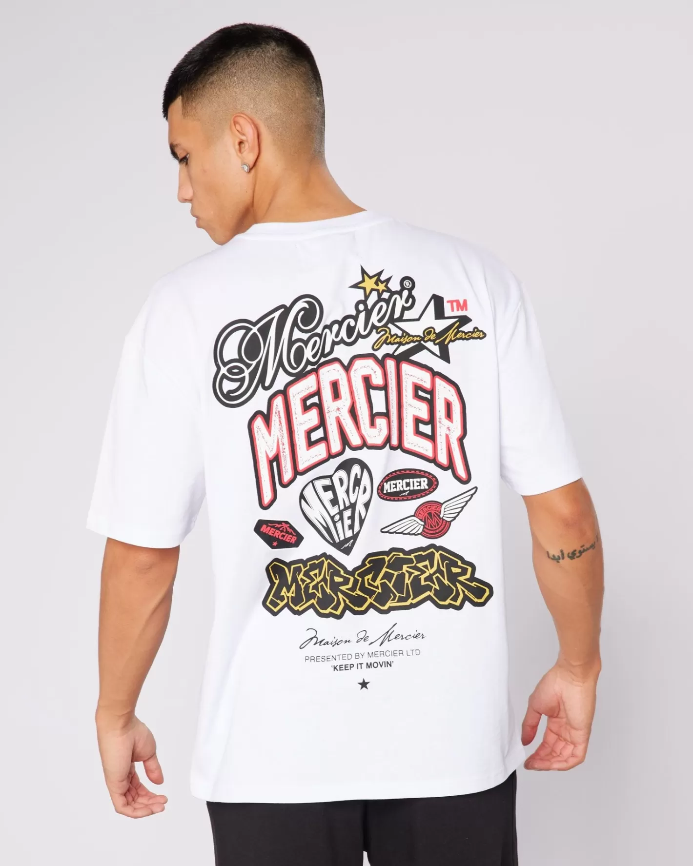Homme Mercier T-shirts<White Guerrilla Tshirt