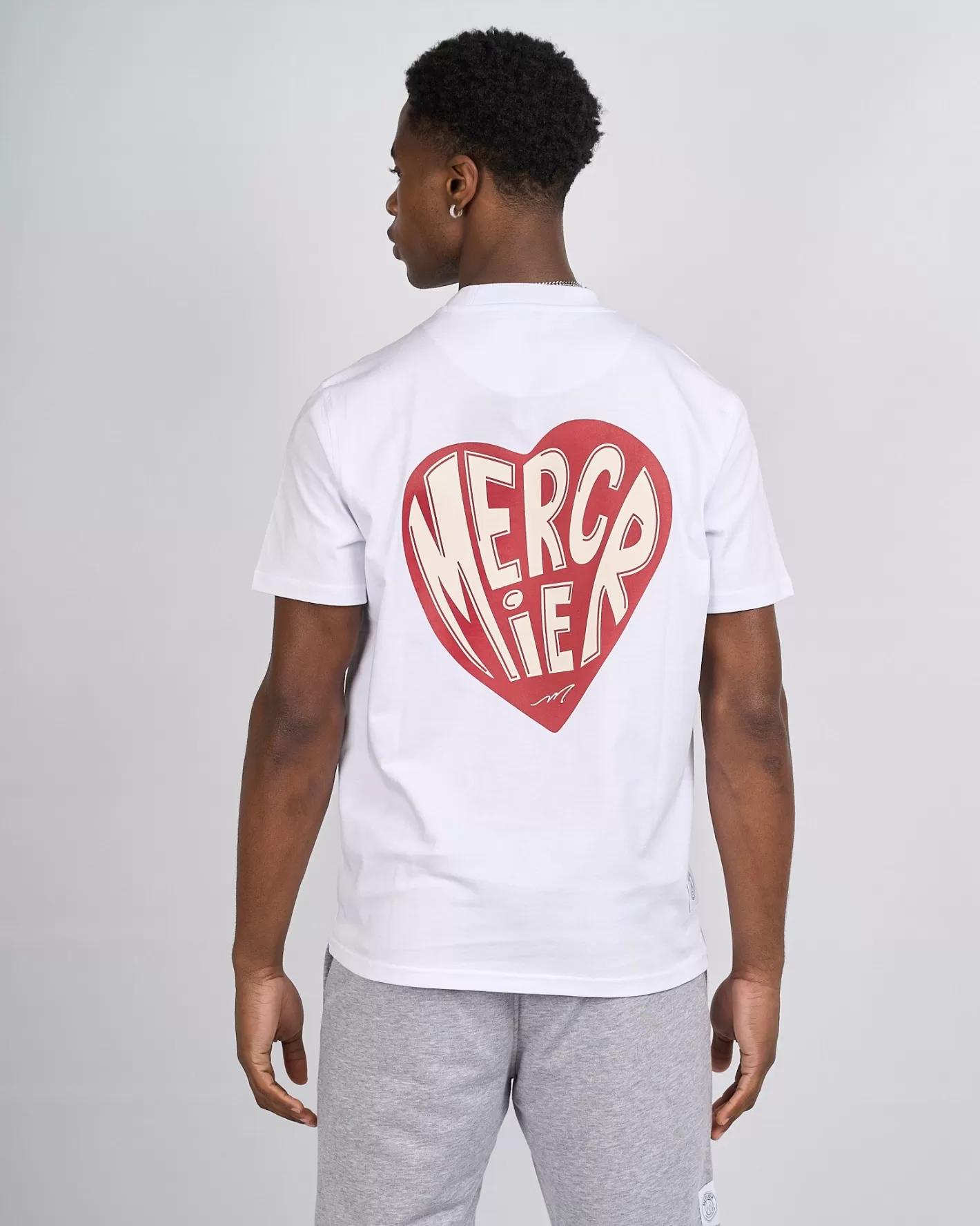 Homme Mercier Ensembles D'été | T-shirts<White Heart Tshirt