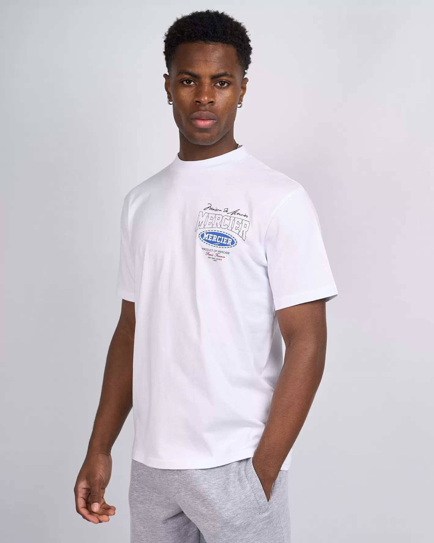 Homme Mercier Ensembles D'été | T-shirts<White Multi Tour Tshirt