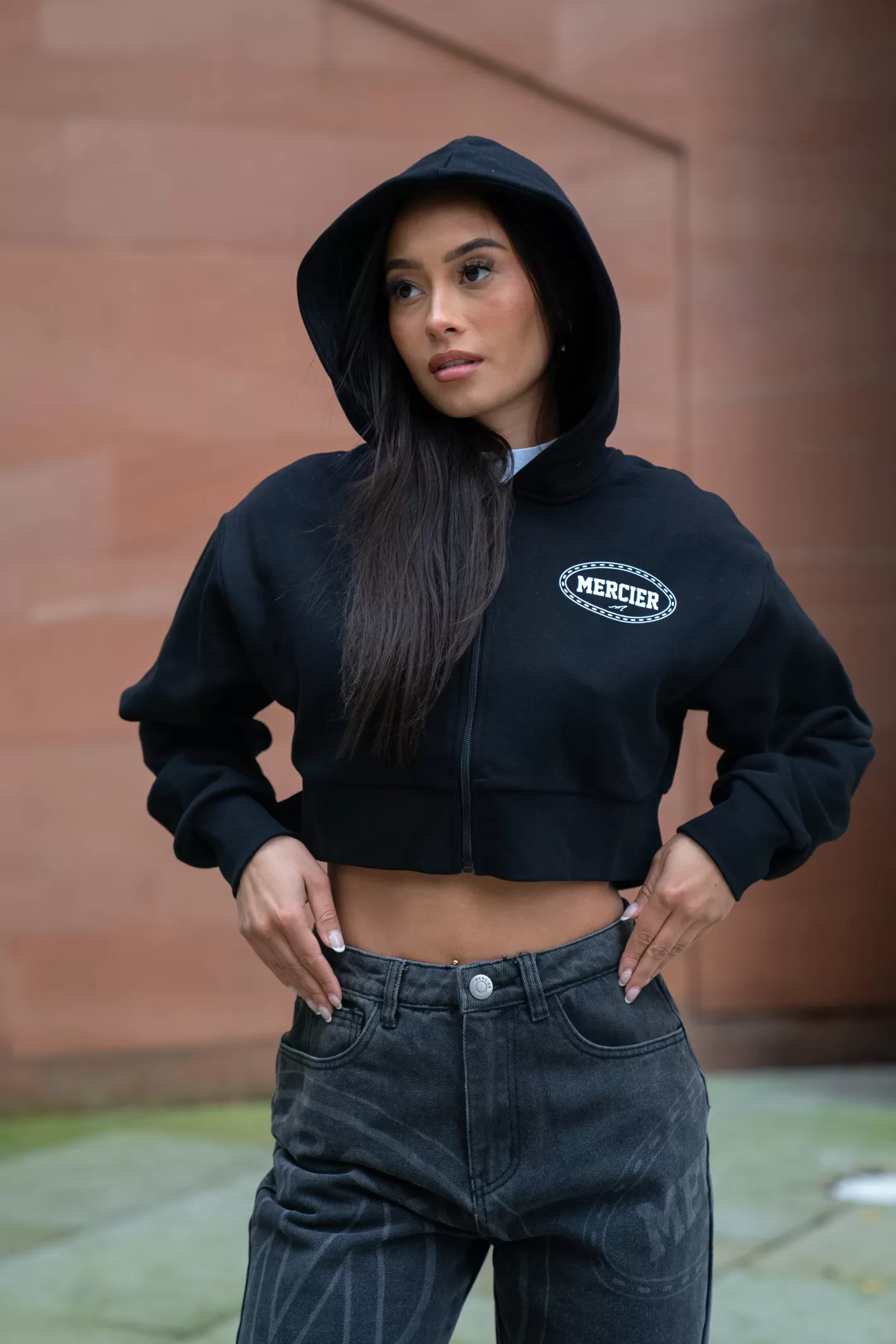 Femme Mercier Outlet Femmes<Womens Black Maison Zip Hoodie