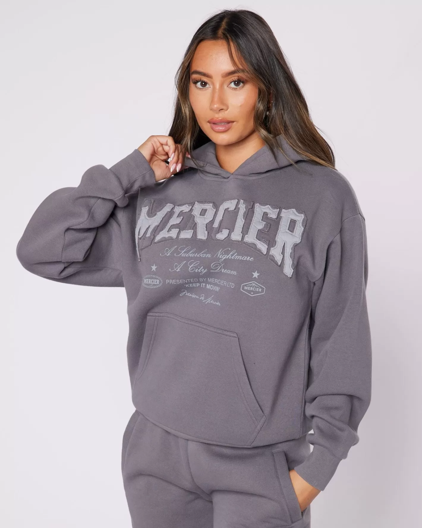 Femme Mercier Hoodies Des Femmes | Survêtements Pour Femmes<Womens Charcoal Grey City Dreams Hoodie