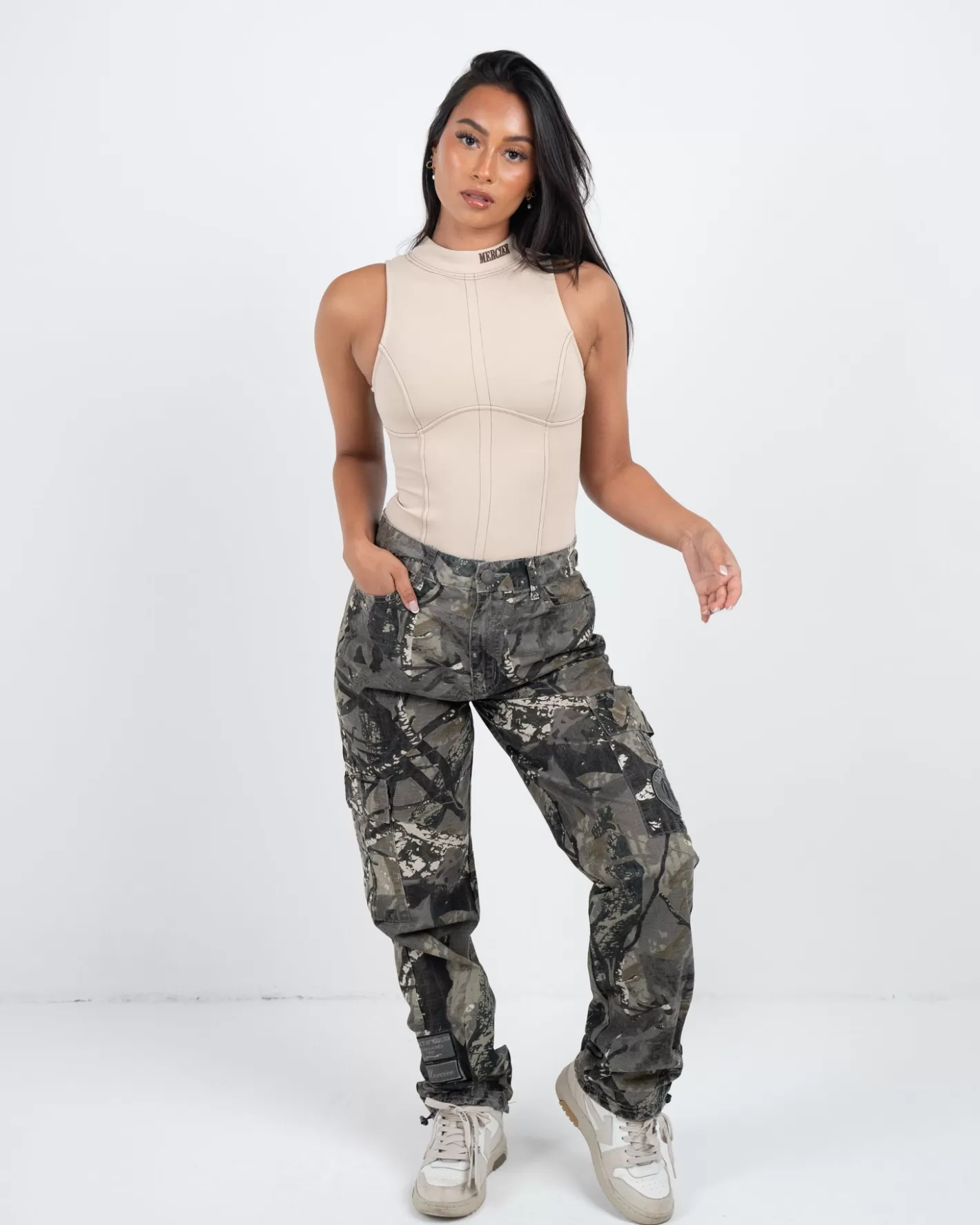 Femme Mercier Outlet Femmes<Womens Ecru Maison Stitch Bodysuit