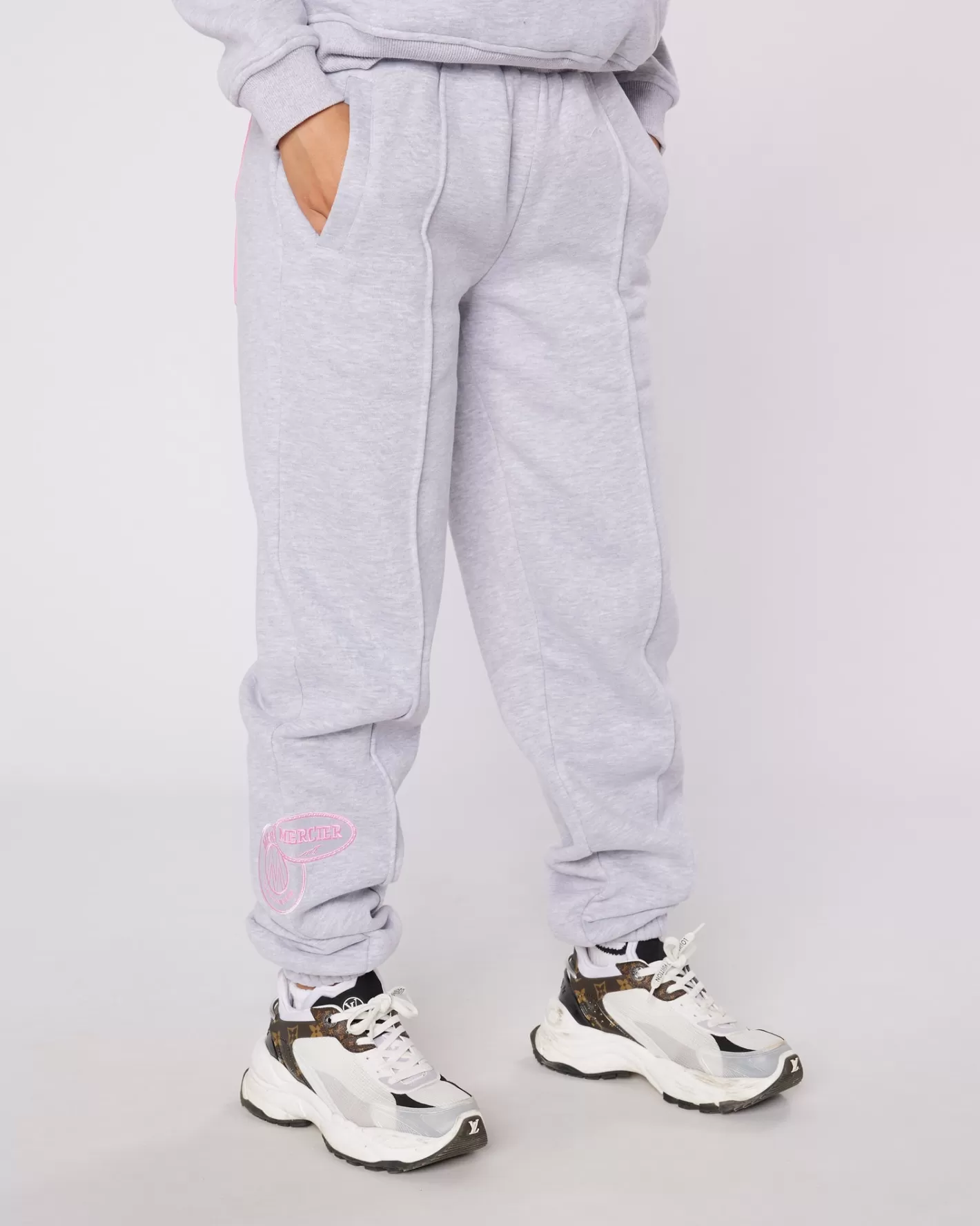 Femme Mercier Pantalons De Jogging/leggings Pour Femmes | Survêtements Pour Femmes<Womens Grey Pink Bubble Jogger