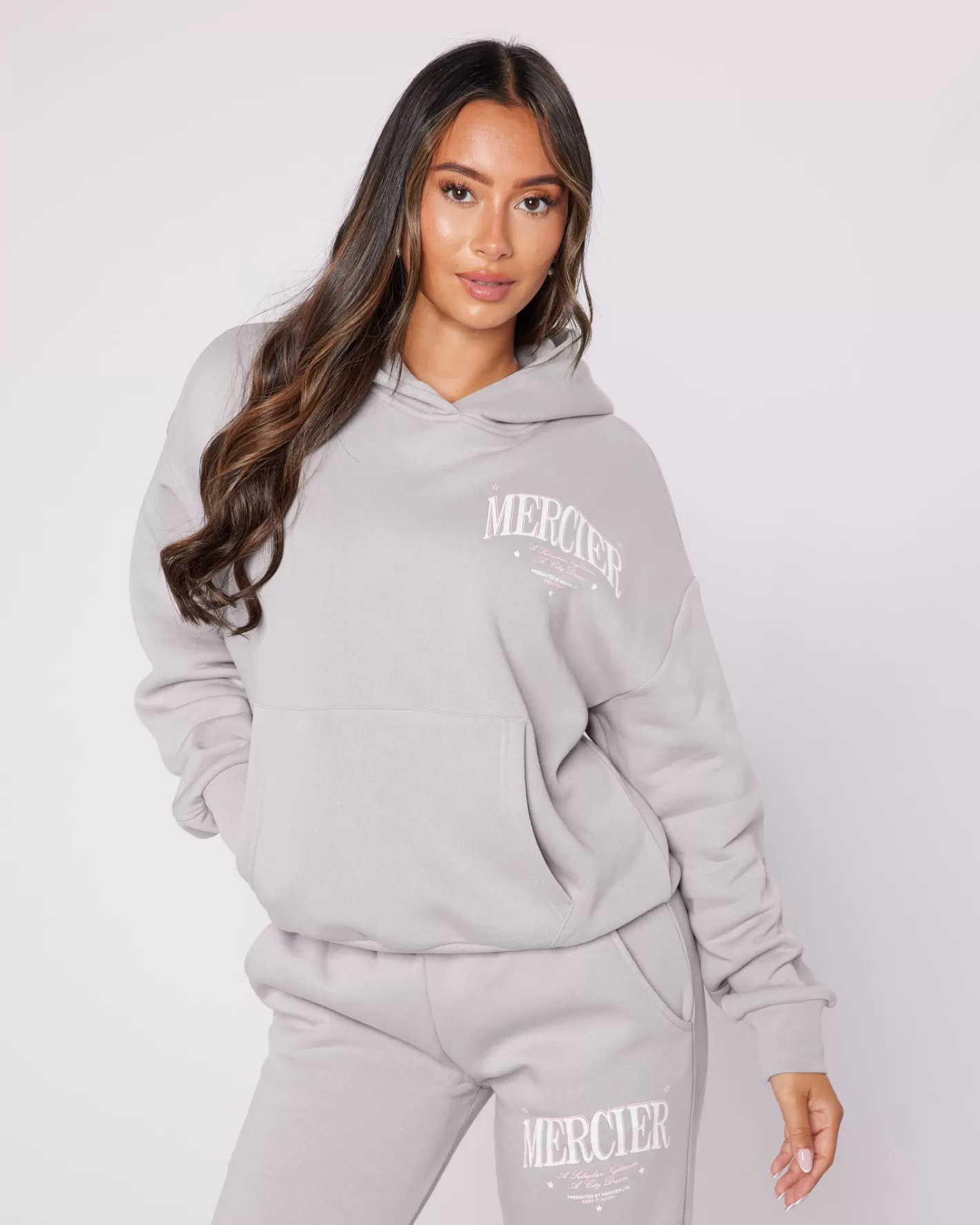 Femme Mercier Hoodies Des Femmes | Survêtements Pour Femmes<Womens Pebble Grey Origins Hoodie