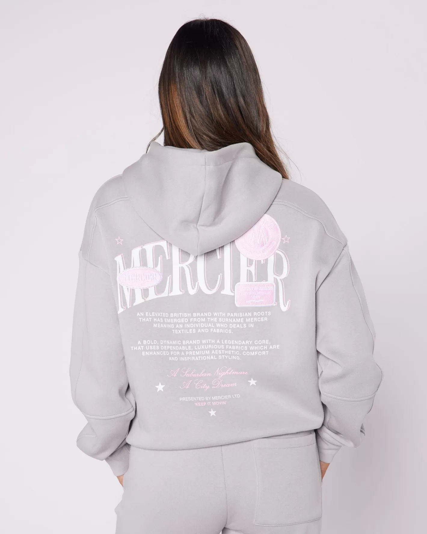 Femme Mercier Hoodies Des Femmes | Survêtements Pour Femmes<Womens Pebble Grey Origins Hoodie