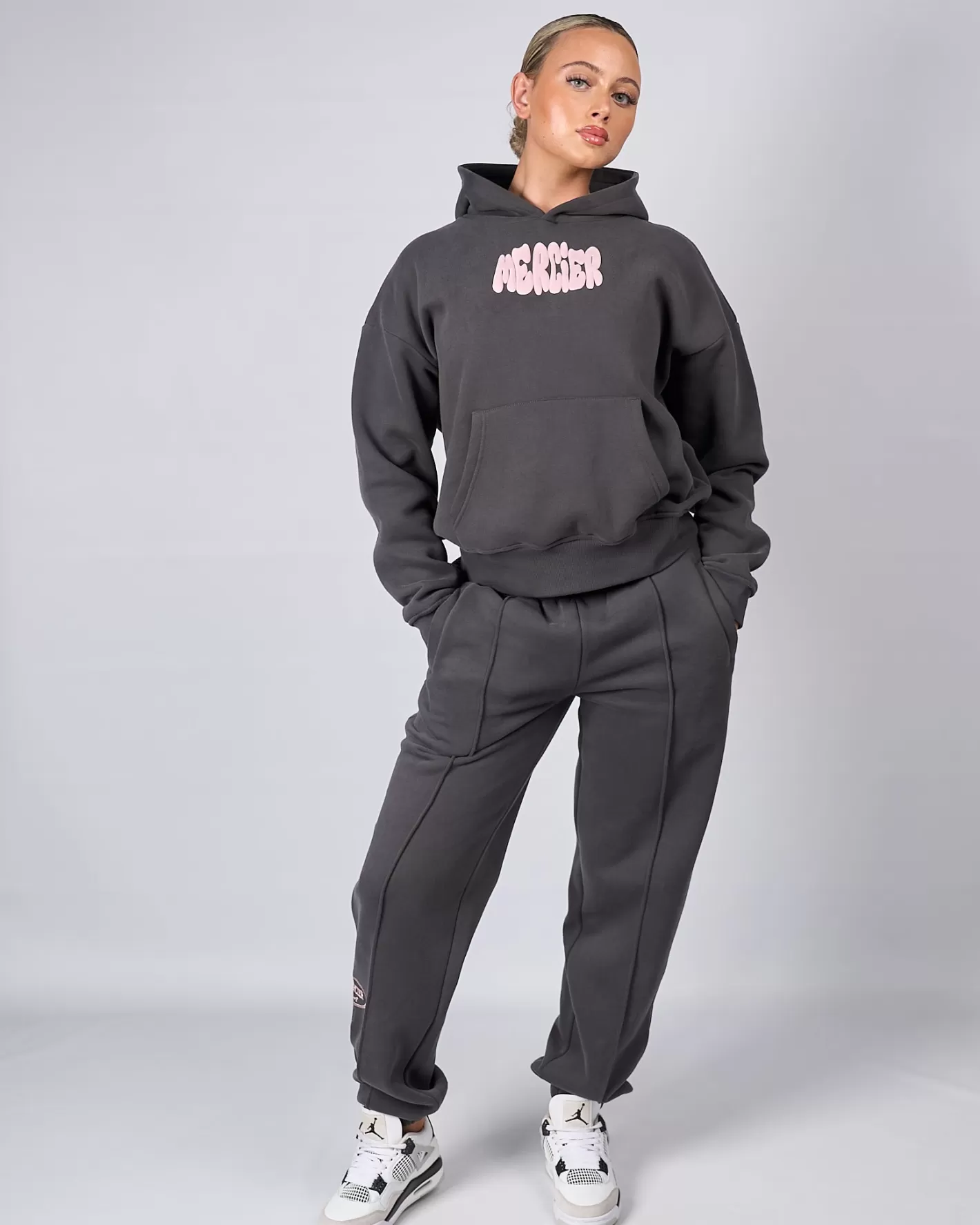 Femme Mercier Hoodies Des Femmes | Survêtements Pour Femmes<Womens Slate Pink Bubble Hoodie